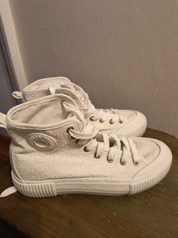 Baskets montantes femme blanche - photo numéro 6