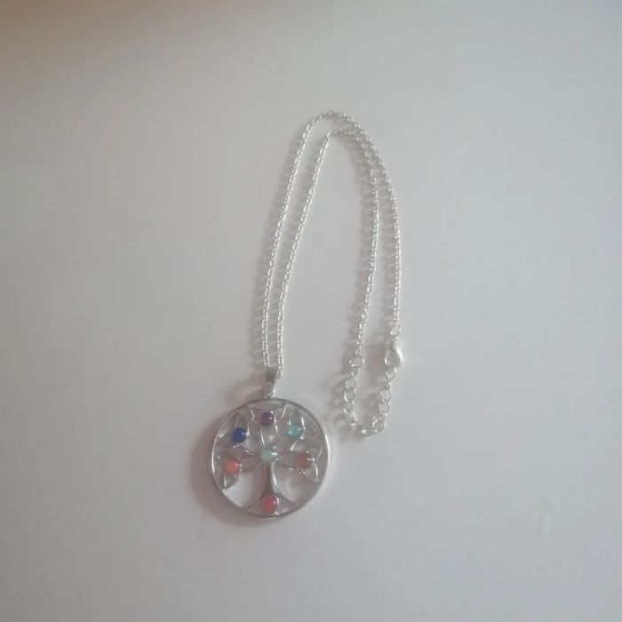 🌸Collier chaîne argenté et pendentif arbre de vie "Boutique arbre de vie" 🌸 - photo numéro 2
