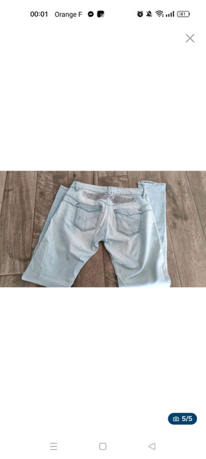 Jean femme kaporal à strass - photo numéro 2