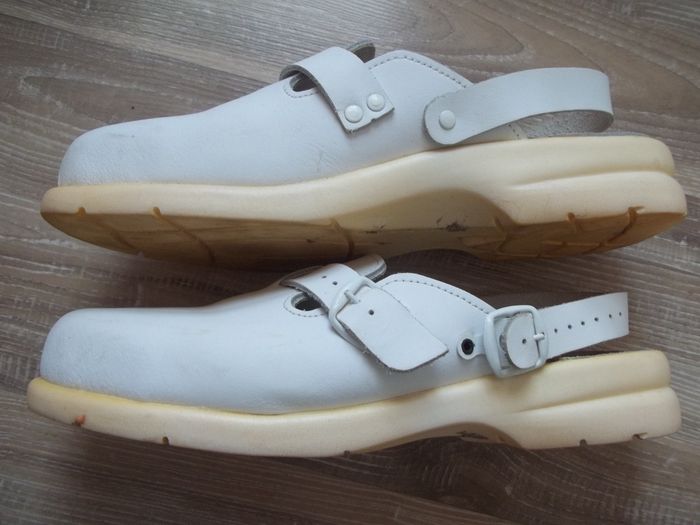 Sabot de sécurité en cuir blanc 41 - photo numéro 4