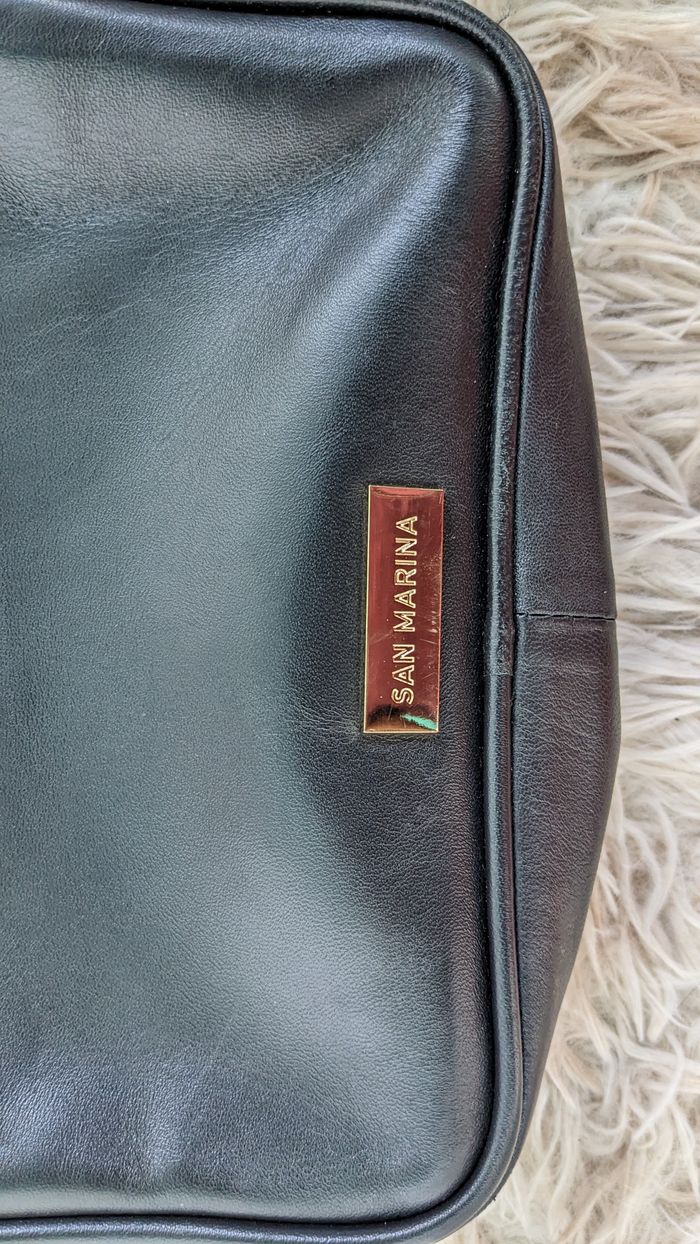 Sac à main en cuir Noir san marina DE CHAUSSEA - photo numéro 2