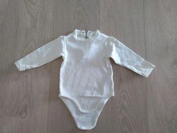 Body col roulé écru Orchestra 6 mois