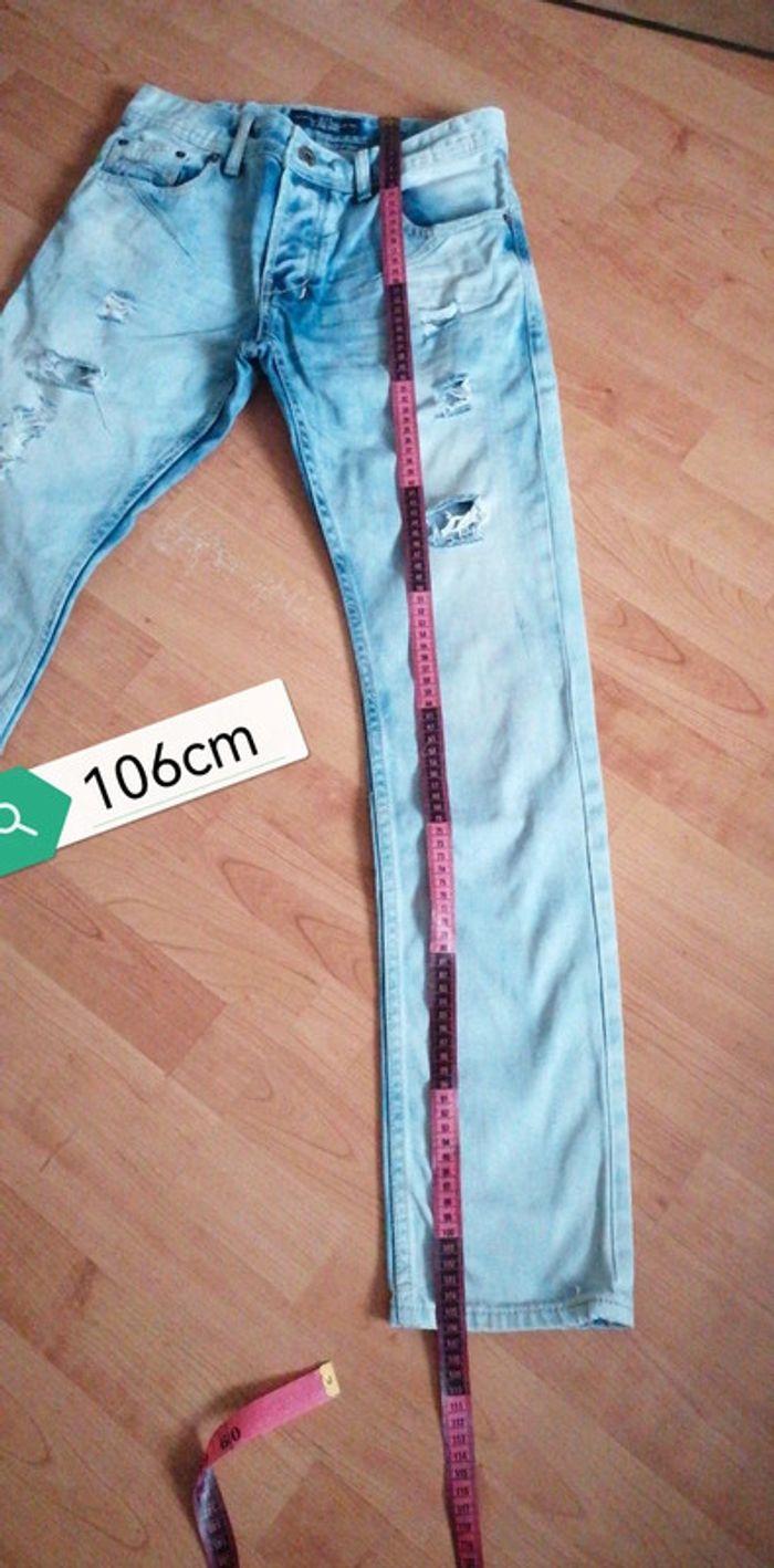 Jeans d.skins skinny délavé troué taille 28 - photo numéro 8