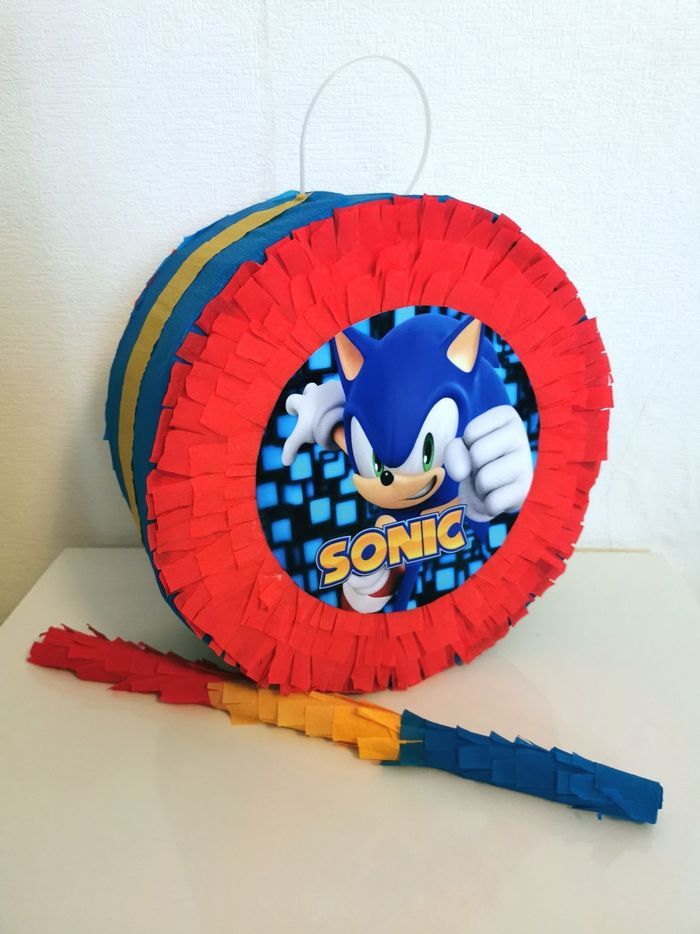 Pinata Sonic pour anniversaire enfant - photo numéro 6