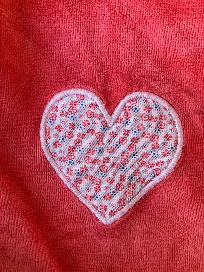 Bel ensemble assorti (t-shirt et pantalon) rose et blanc thème amour fille - 6 mois - sergent major - photo numéro 2