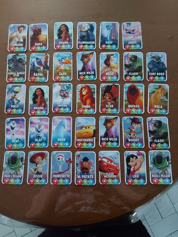 Lot cartes Disney leclerc 