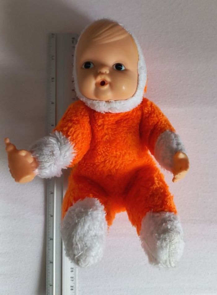 Poupée bergère de France orange