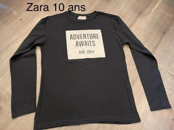T-shirt longues manches Zara