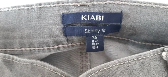 Jean gris skinny fit - Kiabi - taille 36 - photo numéro 3