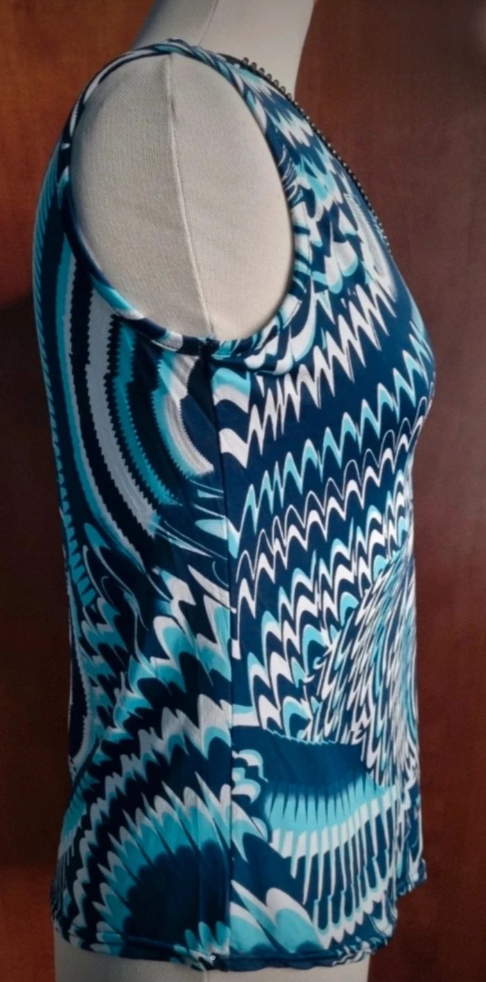 Blouse à motifs avec strass taille 40 - photo numéro 4