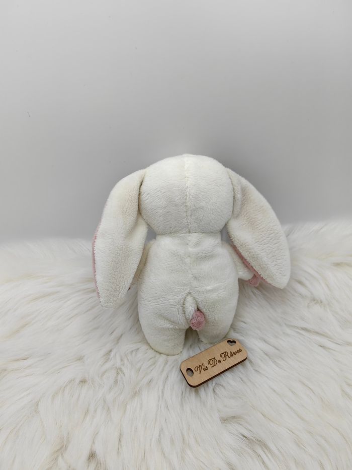 Doudou lapin couleur blanc cassé et rose Primark - photo numéro 3