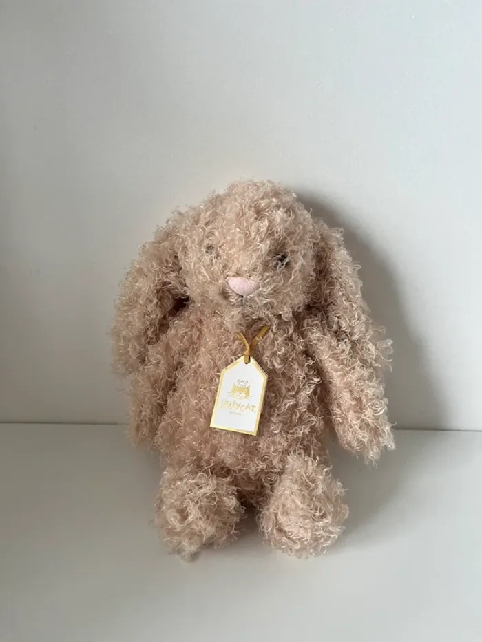 Original bashful luxe CURLY bunny Jellycat