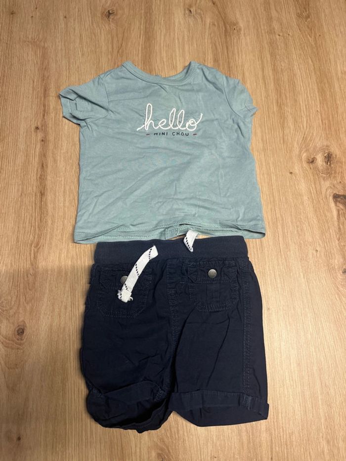 Ensemble été kiabi short t shirt