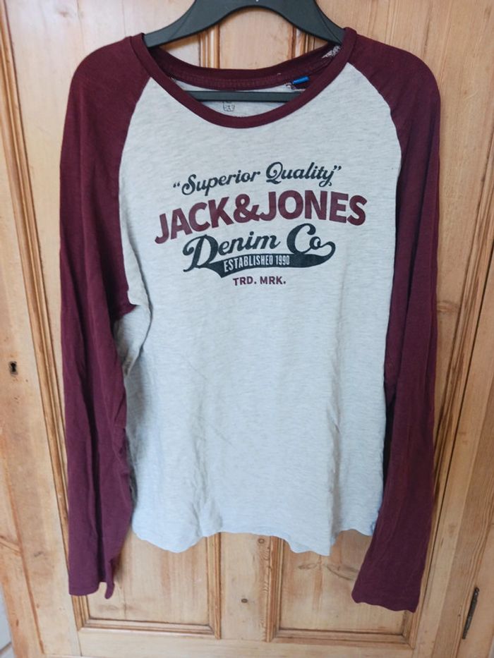 T-shirt ml garçon 16 ans jack&jones tbe - photo numéro 5