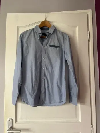 Chemise garçon XS – Kiabi – Bleu – Comme neuve