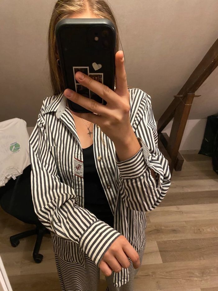 chemise rayé homme C17 taille M - photo numéro 5