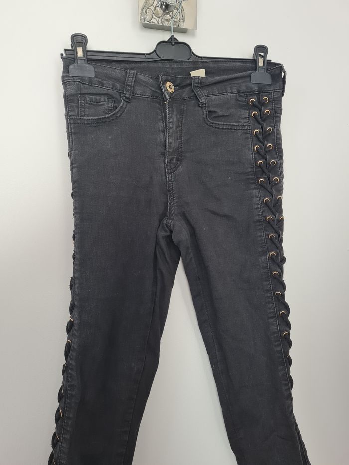 Jean slim noir lace - photo numéro 2