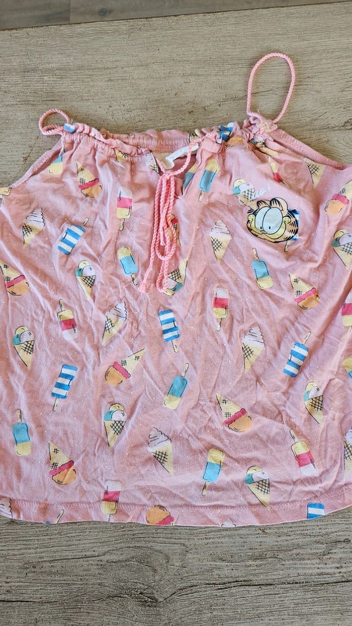 Pyjama 2 pièces rose trés clair Garfield, Women'secret, taille XS,peu mis - photo numéro 11