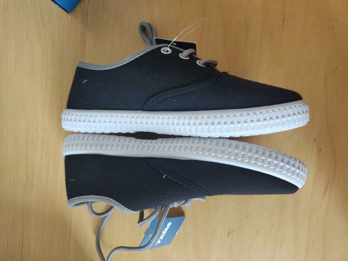 Baskets toile taille 31 neuve noire - photo numéro 4
