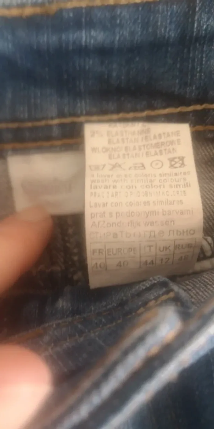 Jupe en jean taille 40 - photo numéro 3