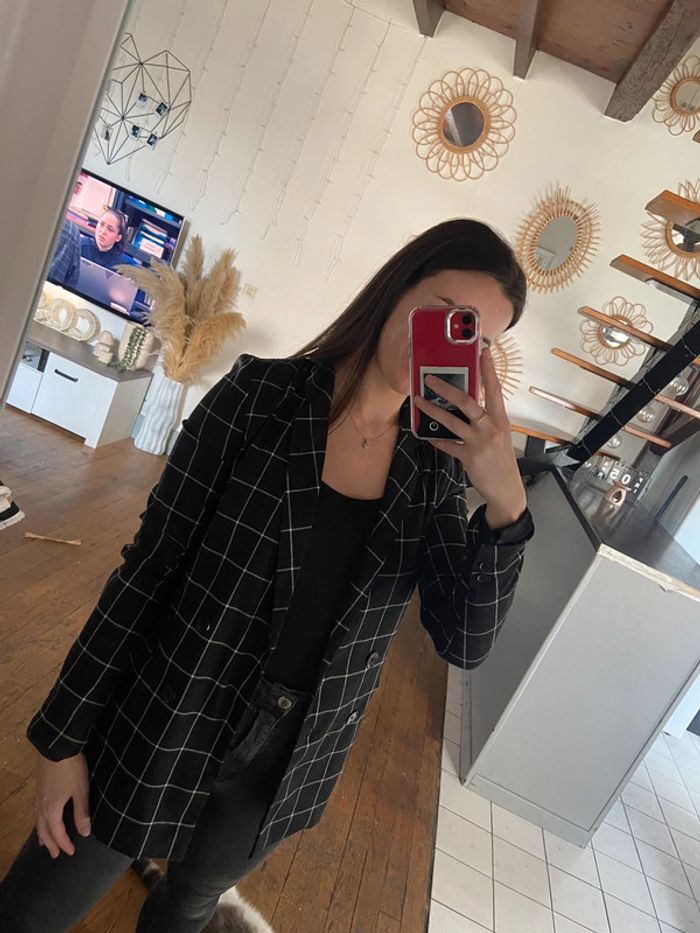 Blazer à carreaux Jennfyer - photo numéro 3