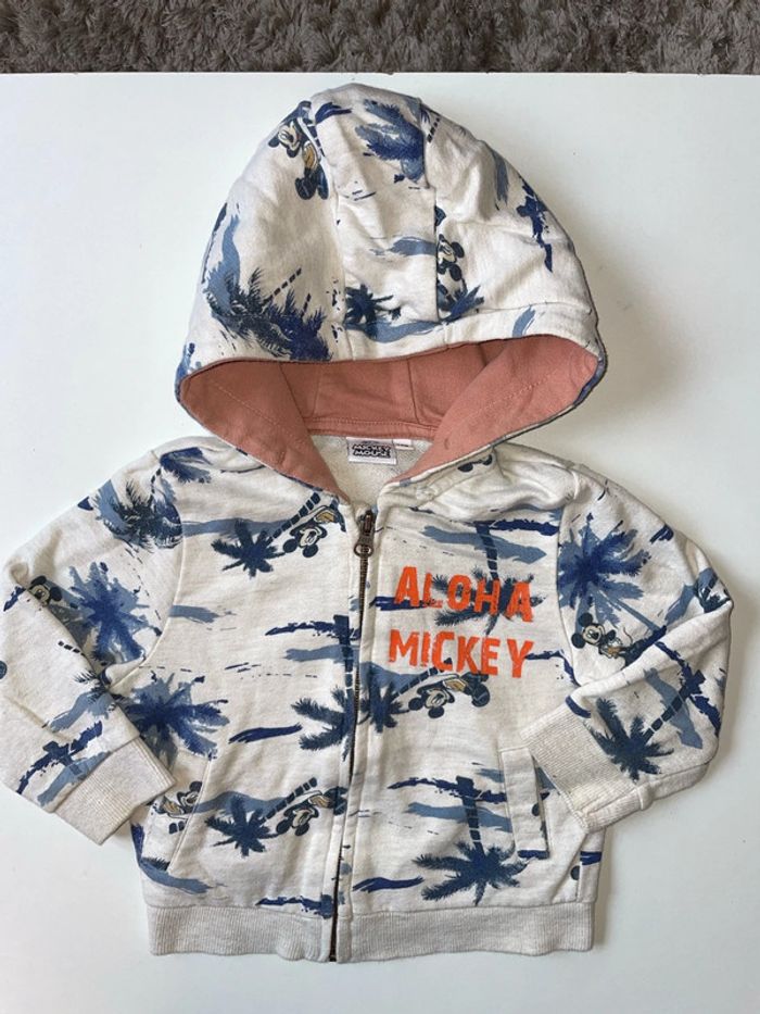 Gilet zippé Mickey 2 ans