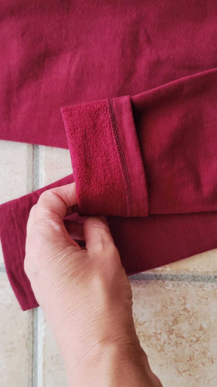Legging chaud bordeaux taille 7-8 ans - photo numéro 2