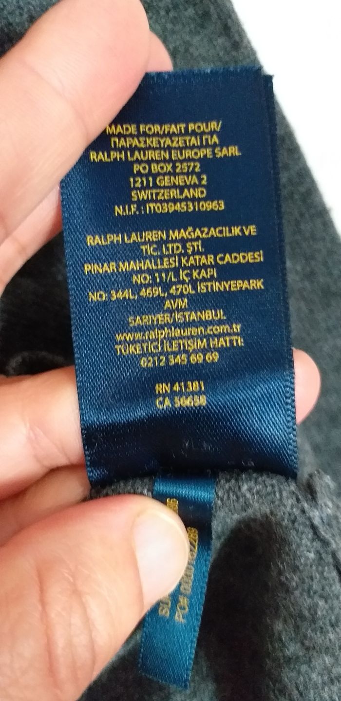 Pull homme Polo Ralph Lauren gris taille L - photo numéro 7