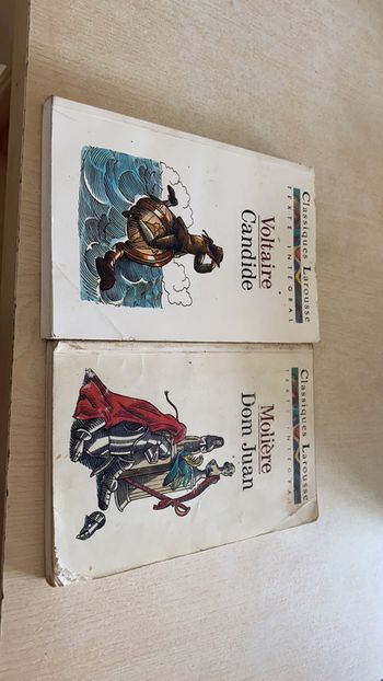 Livres Candide et Dom juan