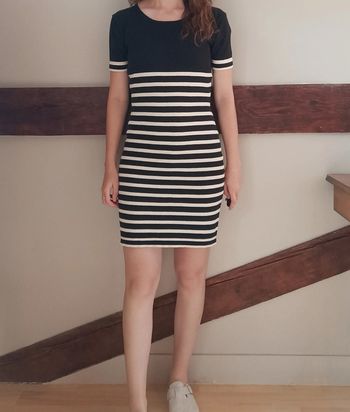 Robe marinière courte