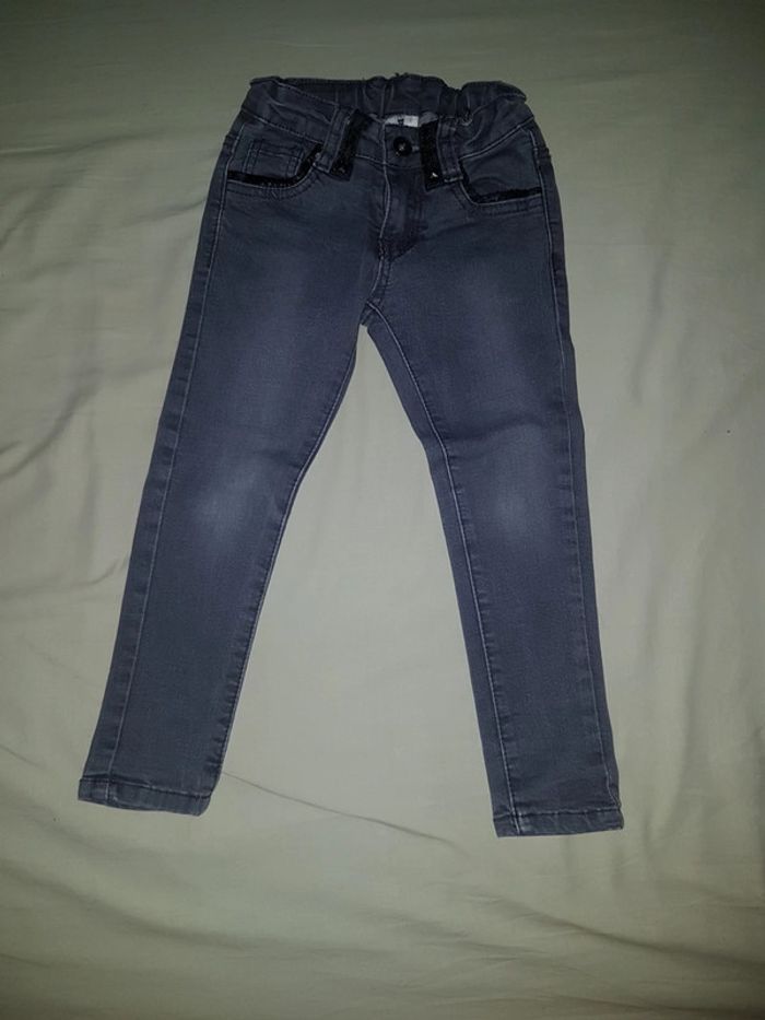 Jeans slim gris 3ans
