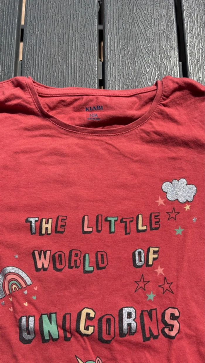 T shirt manches longues fille Kiabi taille 10 ans - photo numéro 2