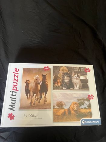 🧩 Puzzle Clementoni 3 x 1000 pièces – Animaux  