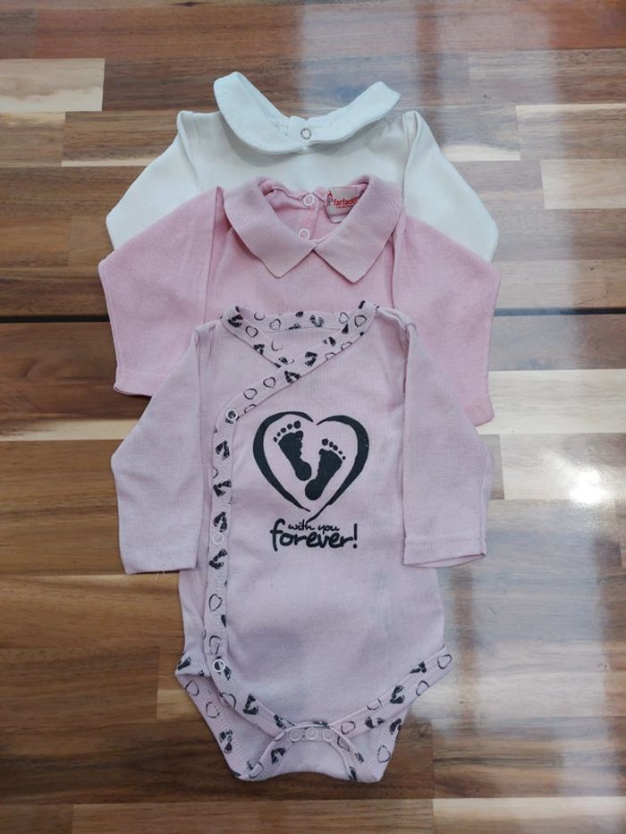 Lot de 3 bodies manches longues