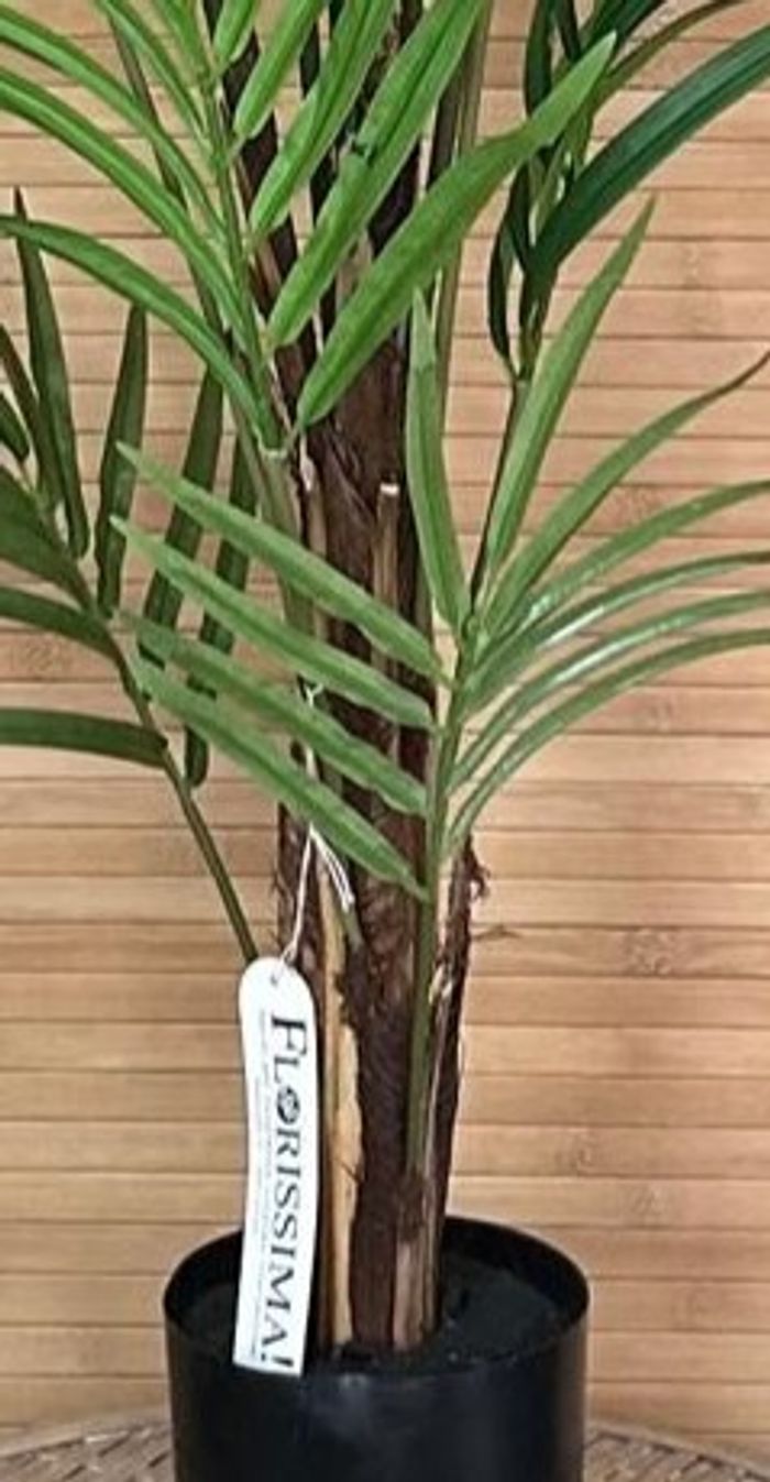 Palmier Areca 120cm en pot. Plante vertes artificielle avec tronc plutôt réaliste - photo numéro 2