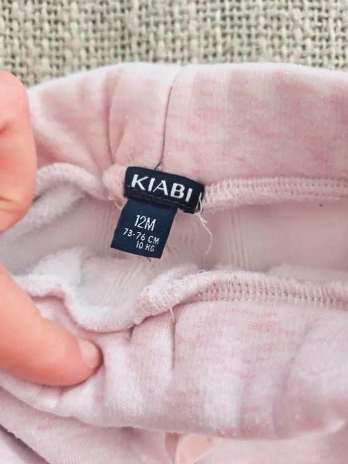 Sarouel fille Kiabi rose 12 mois excellent état - photo numéro 3