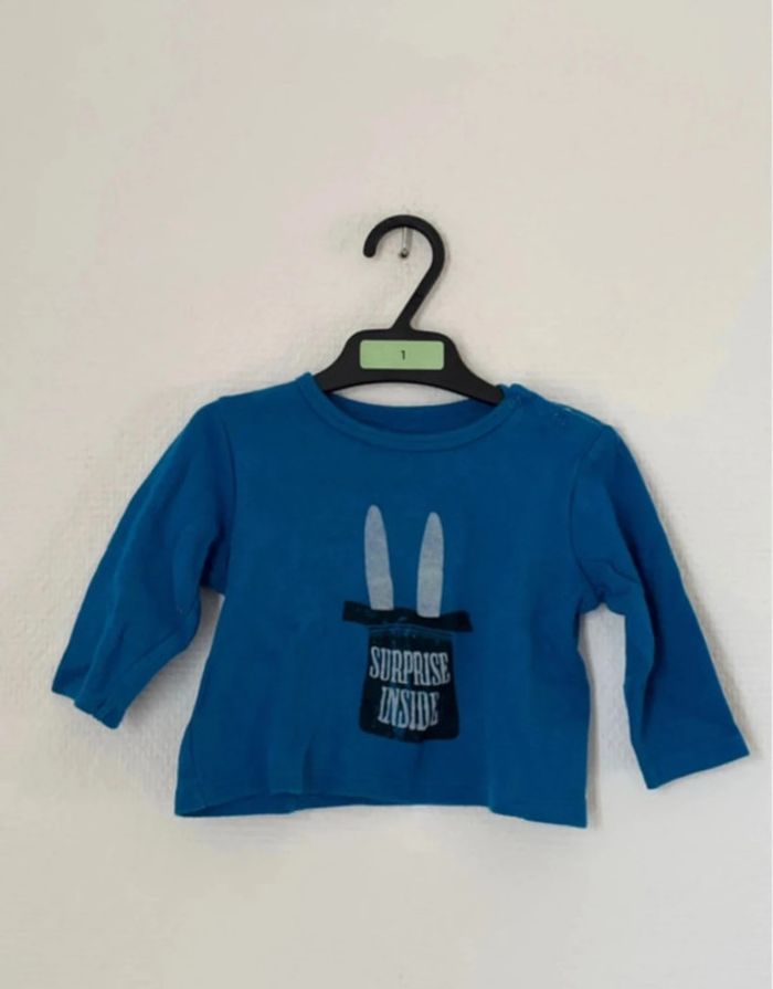 T-shirt manches longues bébé garçon - taille 6 mois