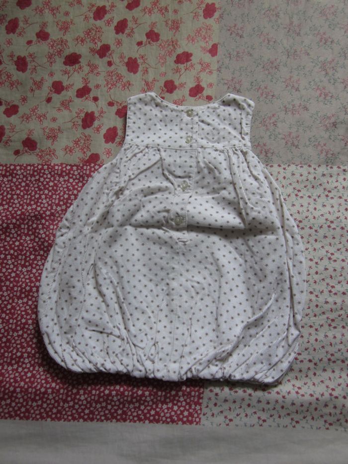 Robe boule en velours écru 6 mois - photo numéro 2