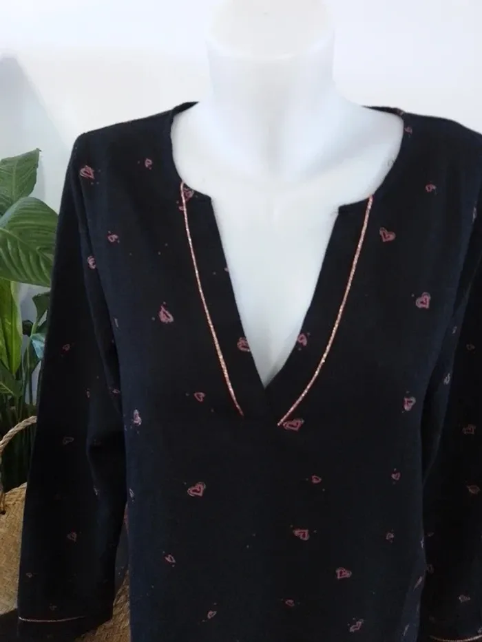 Blouse taille 2 - 100% polyester - Cherry Paris - photo numéro 2