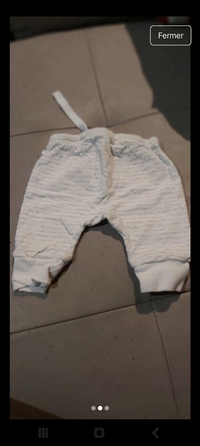 Pantalon 3 mois tape a l oeil - photo numéro 2
