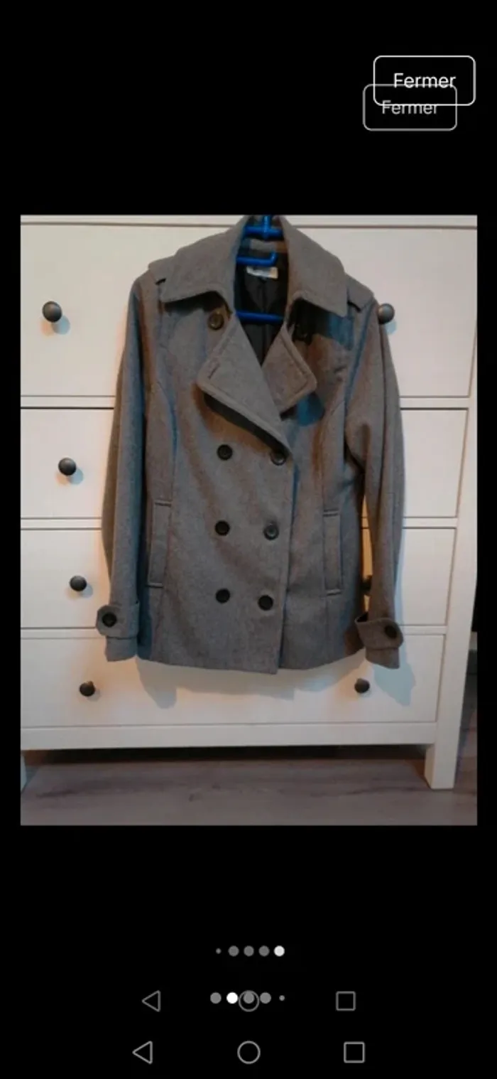 Manteau gris 40 - photo numéro 6