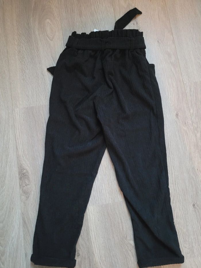 Pantalon en velours côtelé noir - photo numéro 3