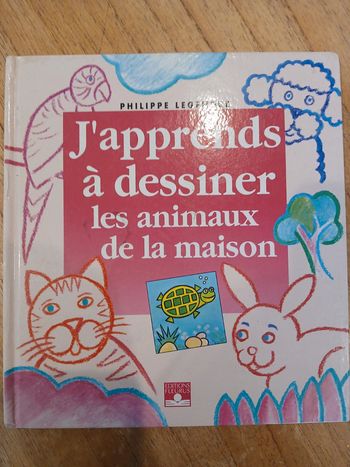 livre "j'apprends à dessiner les animaux de la maison"