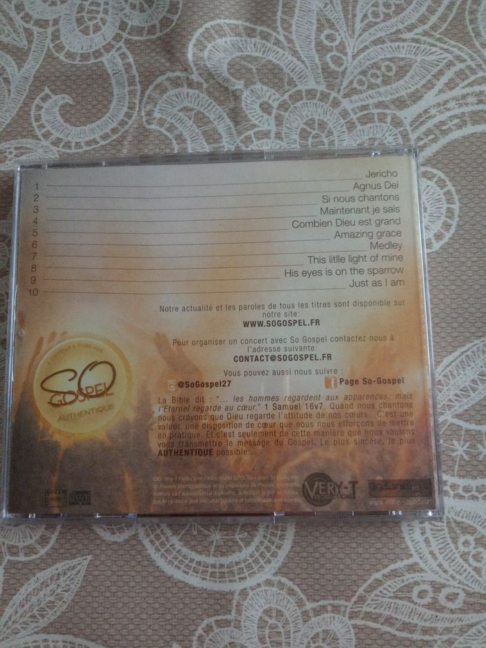 CD "So Gospel" Authentique - A cappella & Piano Voix - photo numéro 2
