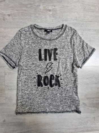 Tee-shirt manches courtes Liberto 10 ans Live Rock
