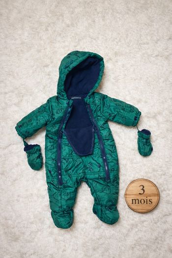 Combinaison pilote bébé 3 mois – ultra chaude hiver
