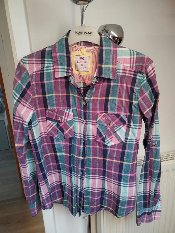Chemise Denim& Co T10 - photo numéro 2