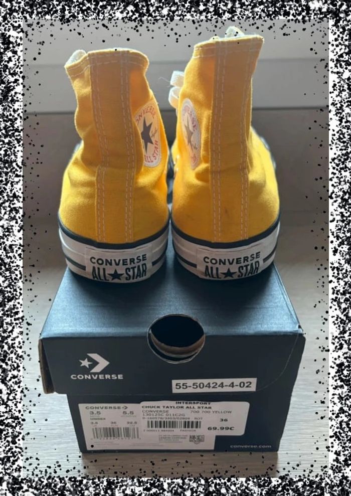 Converse Chuck Taylor All Star Jaune Taille 36 - photo numéro 4