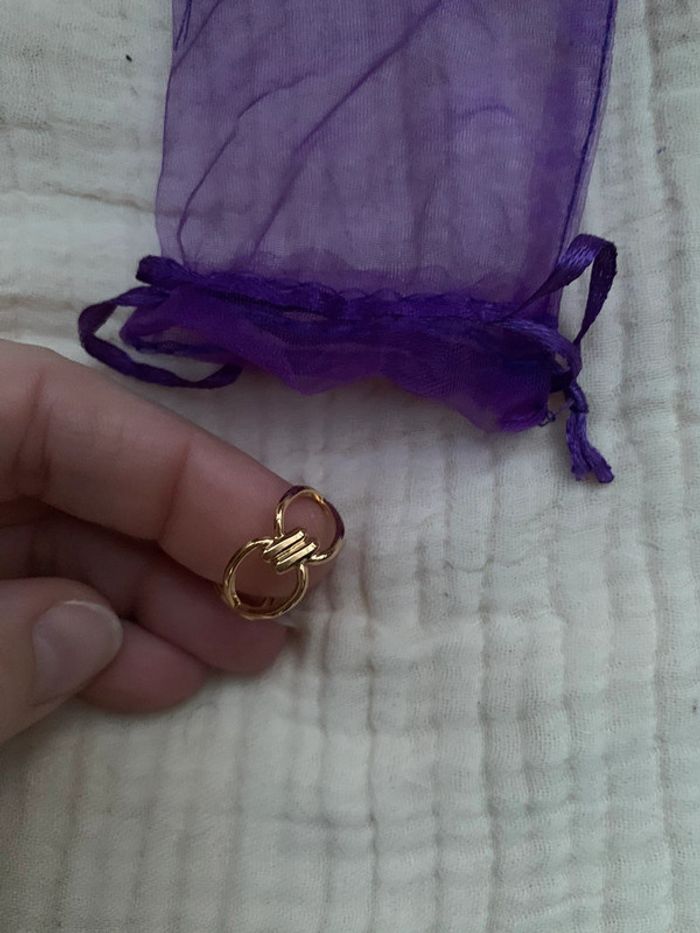 Bague dorée ajustable