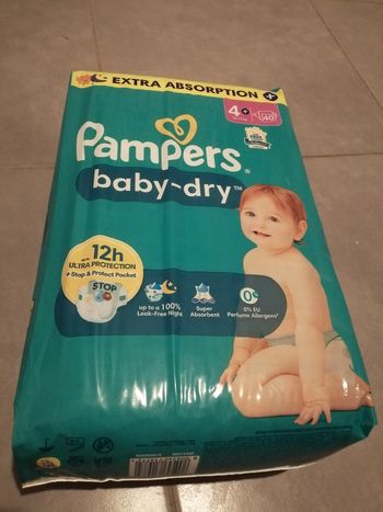 Paquet couches pampers taille 4+